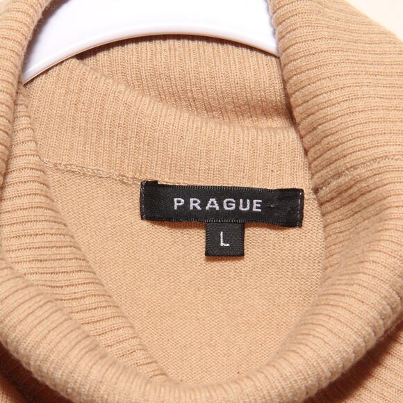 Prague 100% cashmere Turtleneck Sleeveless Sweater Size Large - Picture 6 of 7